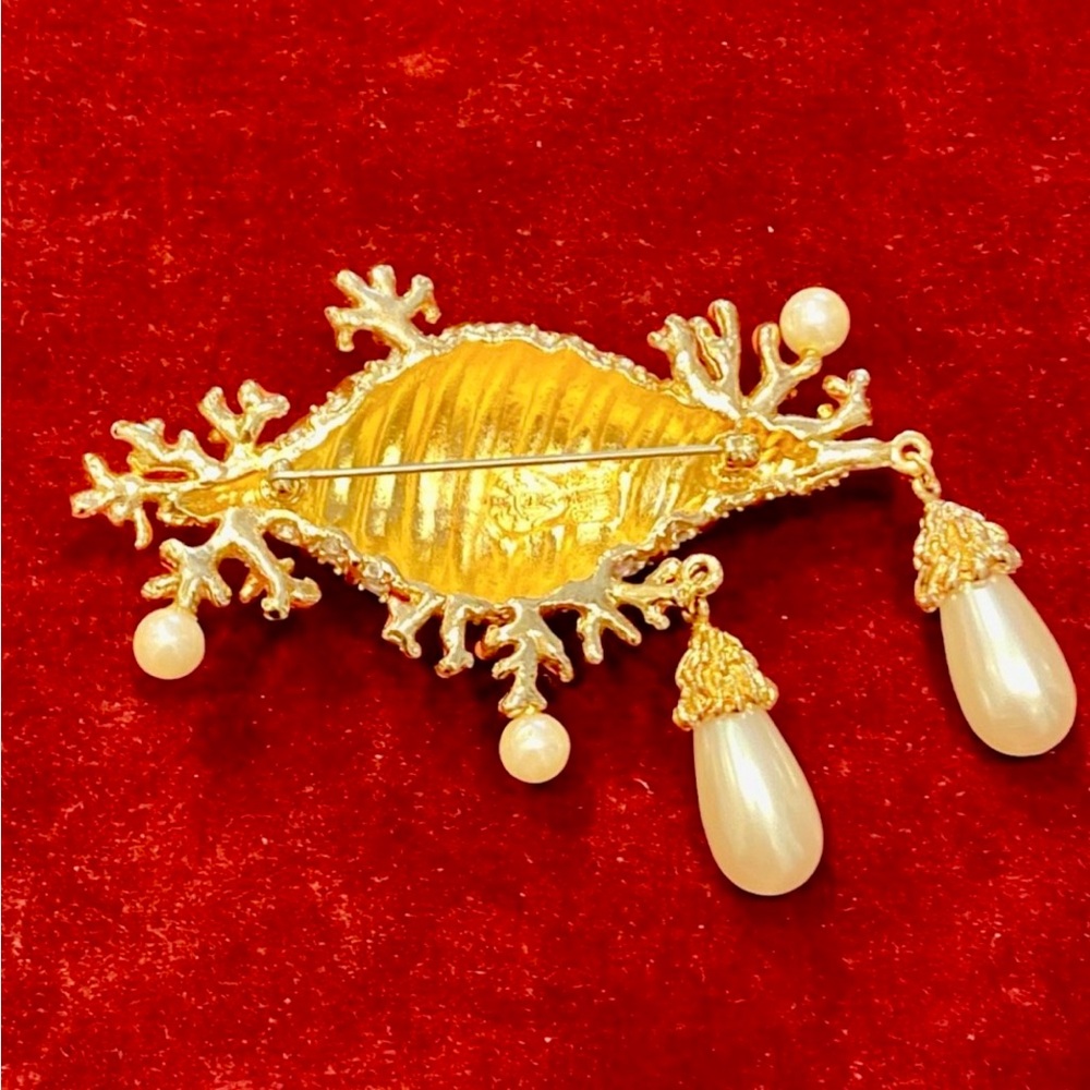 Superb Hutton Wilkinson Signed Seashell Diamant C… - image 5